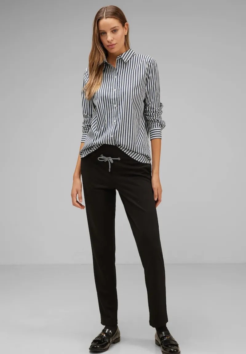 Street One Blusen*Streifen Hemdbluse deep blue