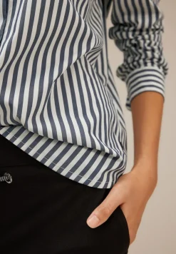 Street One Blusen*Streifen Hemdbluse deep blue