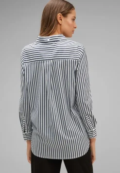 Street One Blusen*Streifen Hemdbluse deep blue