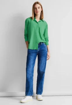 Street One Blusen*Streifen Hemdbluse fresh spring green