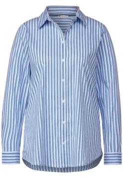 Street One Blusen*Streifen Hemdbluse white