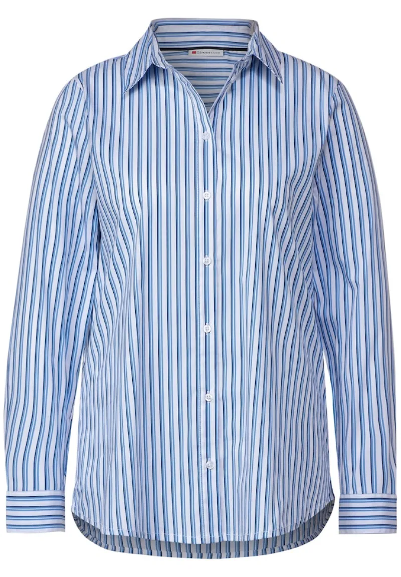 Street One Blusen*Streifen Hemdbluse white