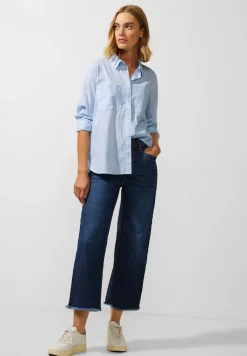 Street One Blusen*Streifenbluse im Baumwollmix sublime blue