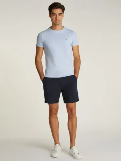 Tommy Hilfiger Shirts|Big Boys*STRETCH SLIM FIT TEE breezy blue