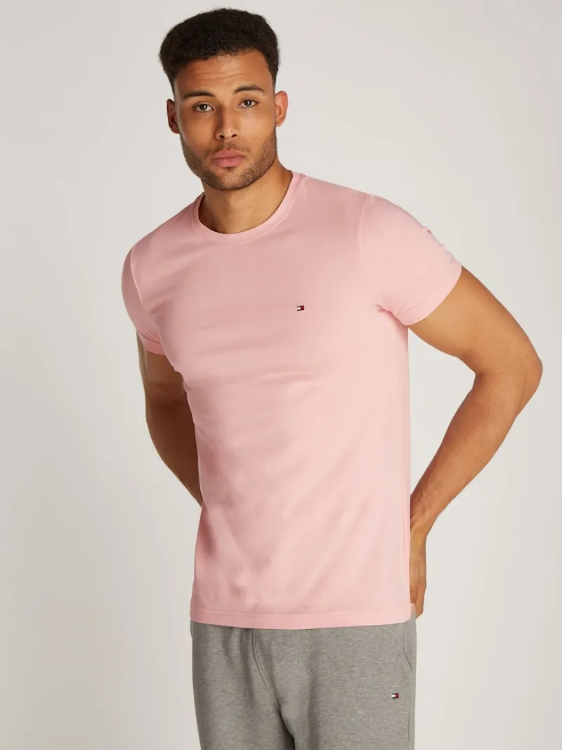 Tommy Hilfiger Shirts|Big Boys*STRETCH SLIM FIT TEE pink shade