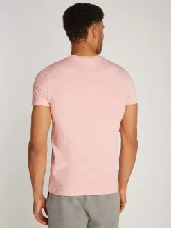 Tommy Hilfiger Shirts|Big Boys*STRETCH SLIM FIT TEE pink shade