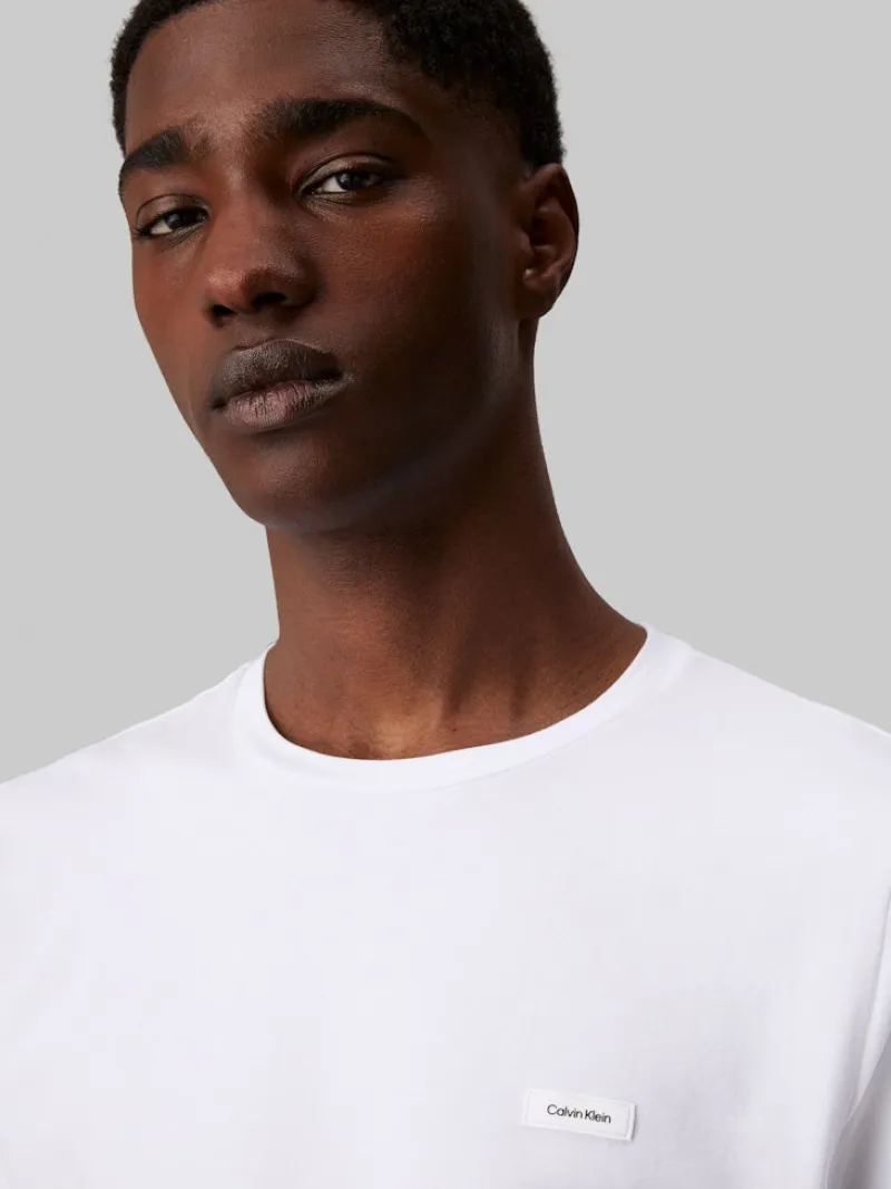 Calvin Klein Shirts|Big Boys*STRETCH SLIM FIT T-SHIRT Bright White