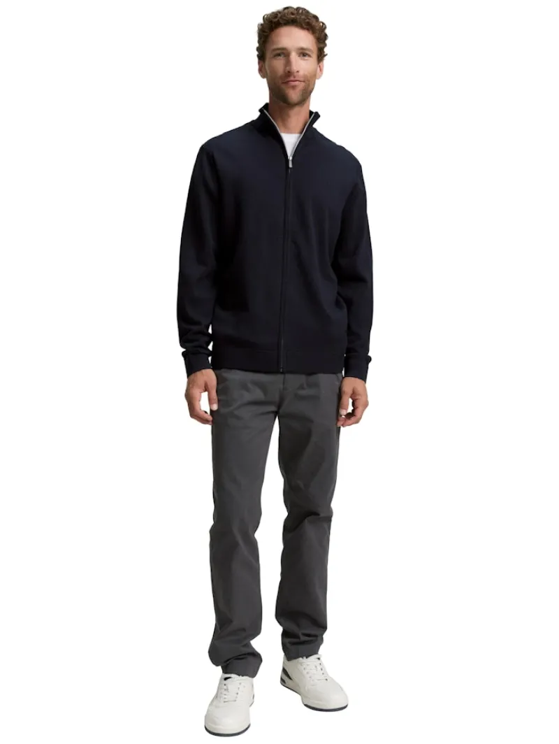 Tom Tailor Pullover & Sweatshirts|Big Boys*Strickjacke aus Baumwolle knitted navy melange