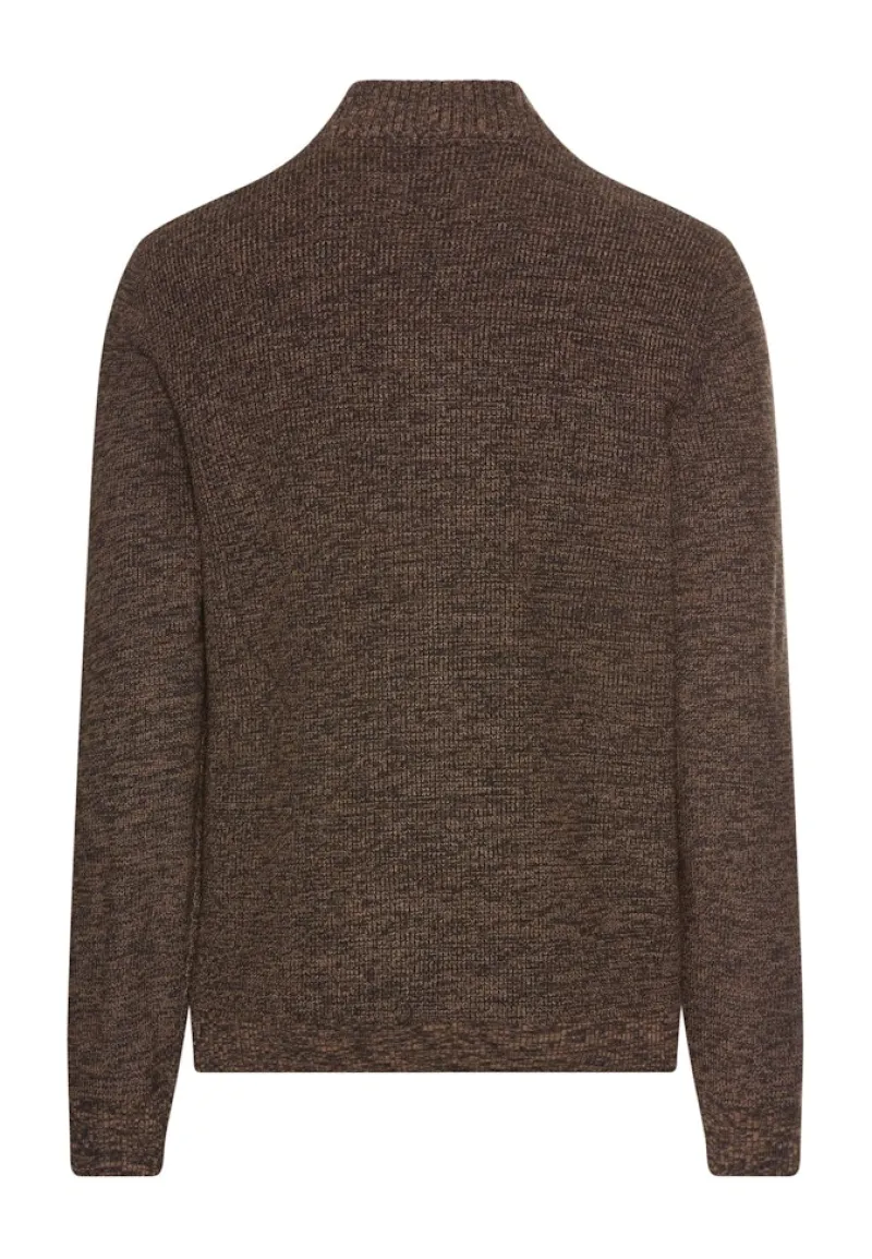 Camel Active Pullover & Sweatshirts*Strickjacke aus einem soften Baumwollmix dark brown