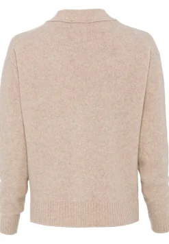 Camel Active Pullover & Sweatshirts*Strickjacke aus recyceltem Wollmix clay melange