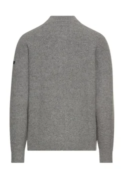 Camel Active Pullover & Sweatshirts*Strickjacke aus reiner Lammwolle grey melange