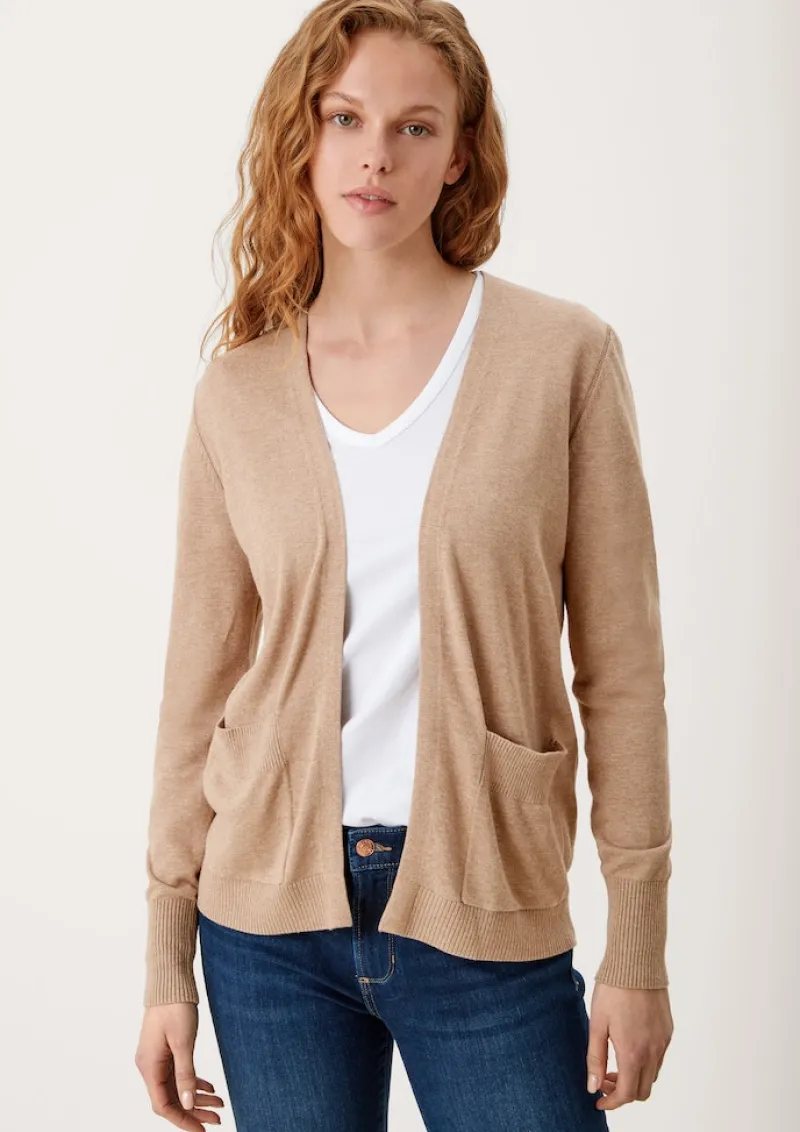 s.Oliver Pullover & Sweatshirts*Strickjacke aus Viskosemix Braun