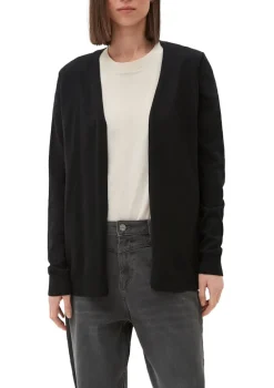 s.Oliver Pullover & Sweatshirts*Strickjacke aus Viskosemix Schwarz