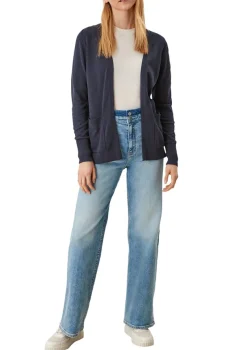 s.Oliver Pullover & Sweatshirts*Strickjacke aus Viskosemix Blau