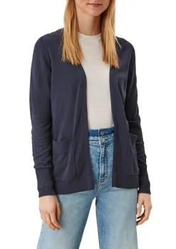 s.Oliver Pullover & Sweatshirts*Strickjacke aus Viskosemix Blau