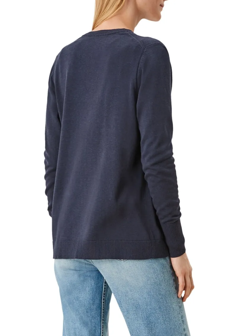 s.Oliver Pullover & Sweatshirts*Strickjacke aus Viskosemix Blau