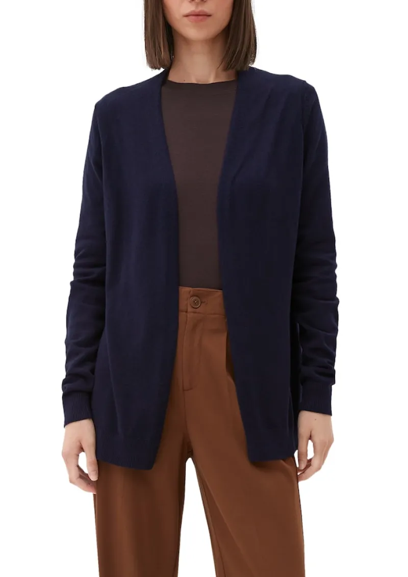 s.Oliver Pullover & Sweatshirts*Strickjacke aus Viskosemix blau2