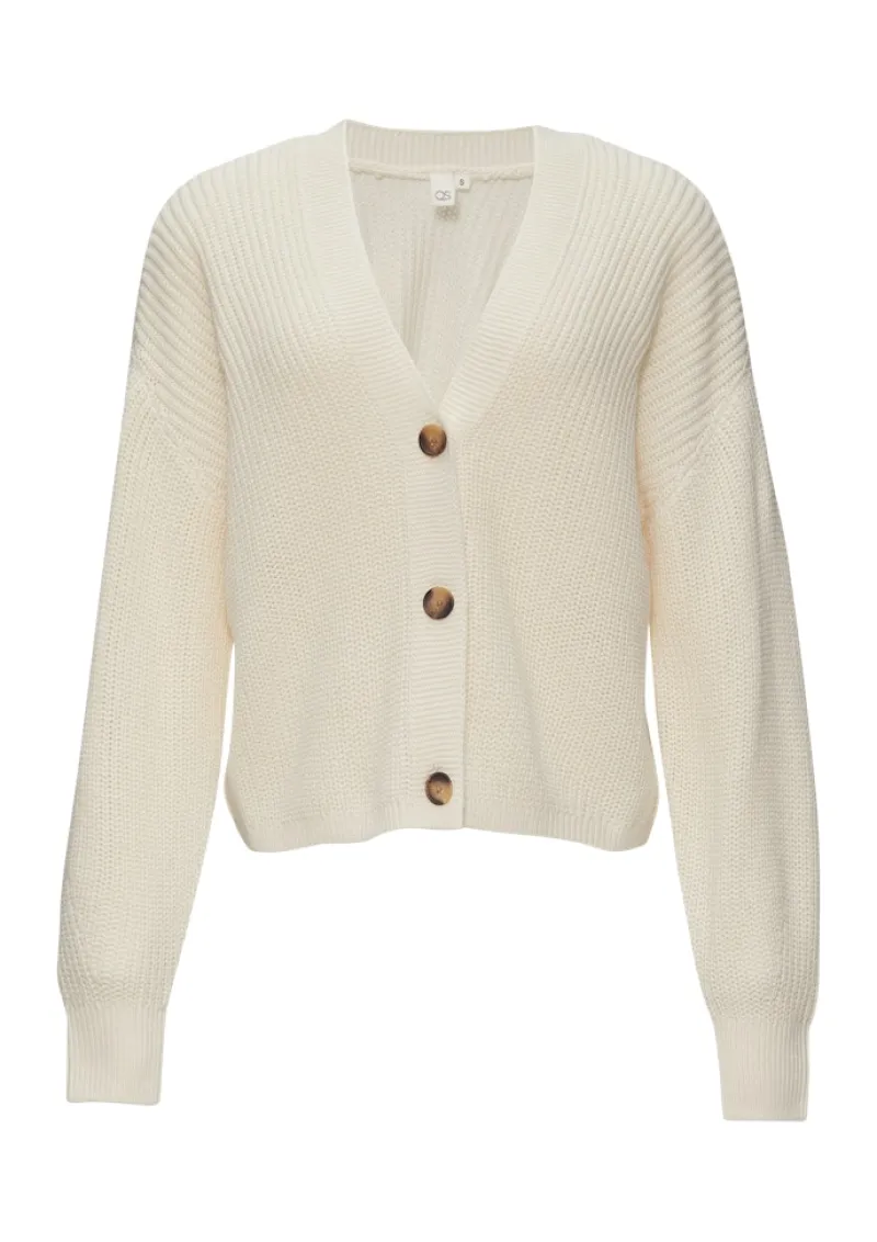 QS Pullover & Sweatshirts*Strickjacke Beige
