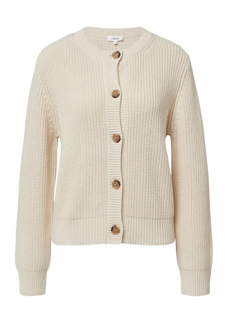 s.Oliver Pullover & Sweatshirts*Strickjacke Beige