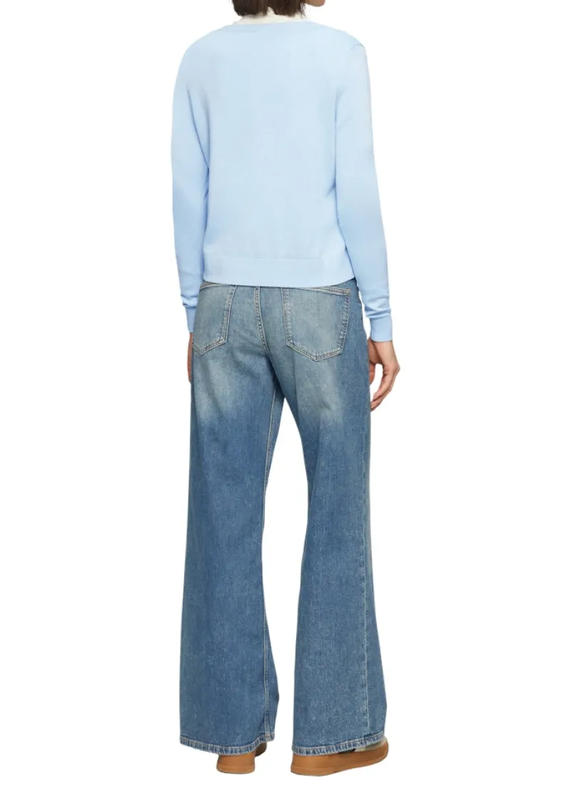 s.Oliver Pullover & Sweatshirts*Strickjacke Blau