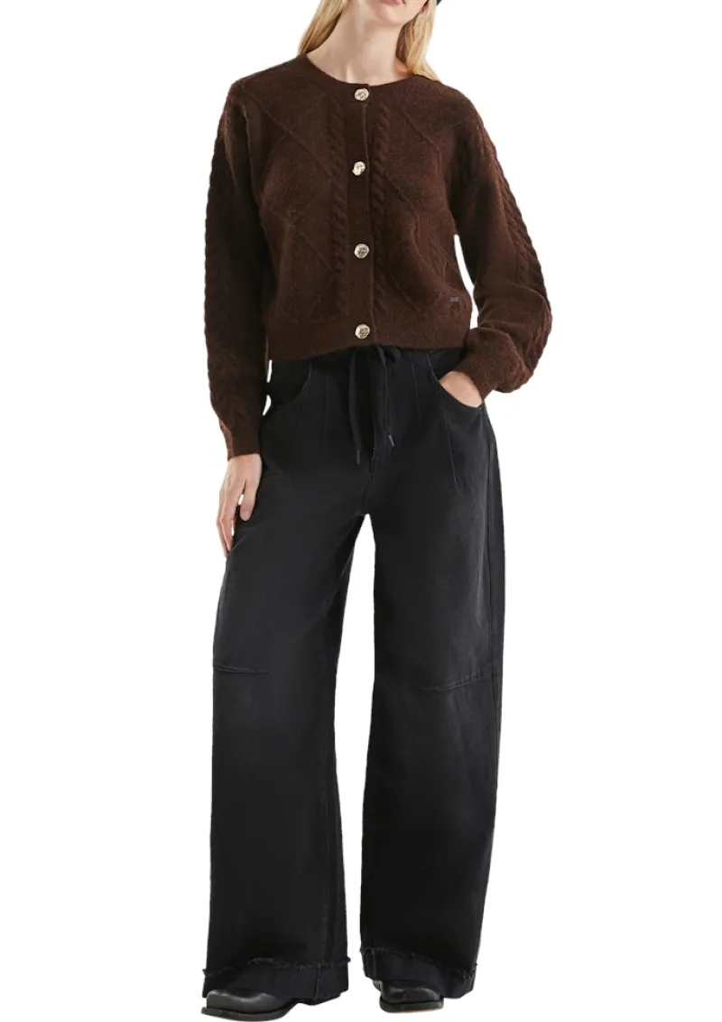 QS Pullover & Sweatshirts*Strickjacke Braun