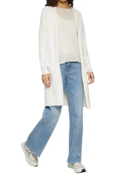 QS Pullover & Sweatshirts*Strickjacke creme