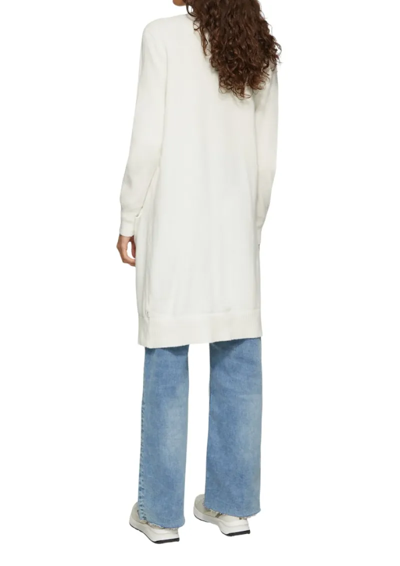 QS Pullover & Sweatshirts*Strickjacke creme