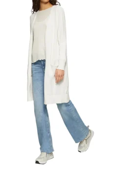 QS Pullover & Sweatshirts*Strickjacke creme