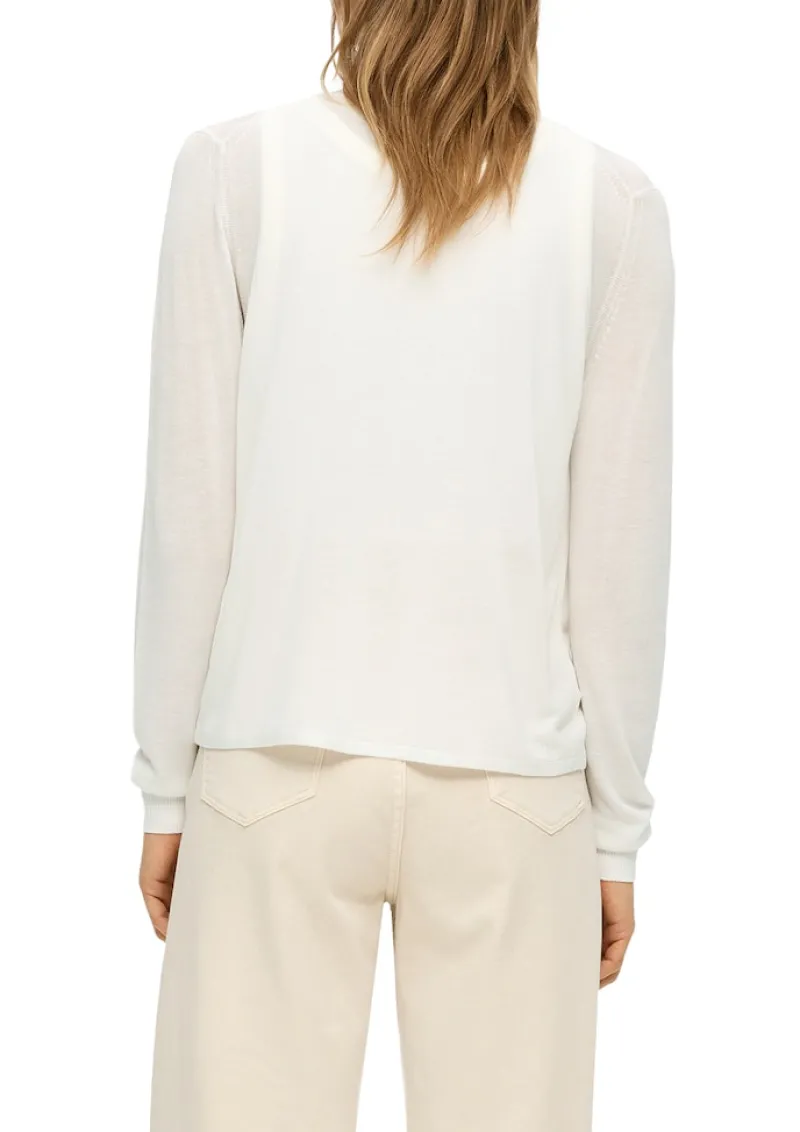 s.Oliver Pullover & Sweatshirts*Strickjacke creme