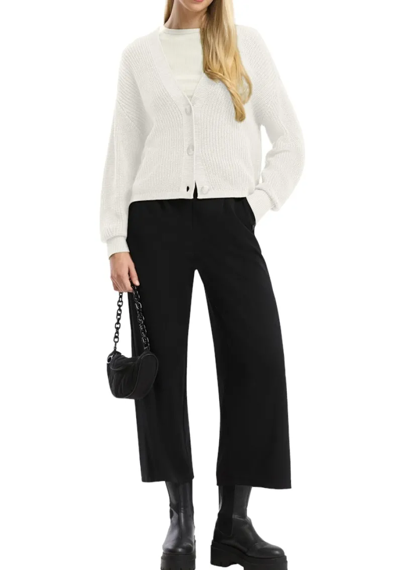 QS Pullover & Sweatshirts*Strickjacke creme