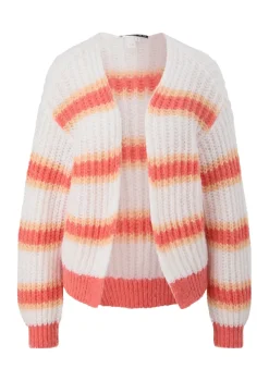 QS Pullover & Sweatshirts*Strickjacke creme