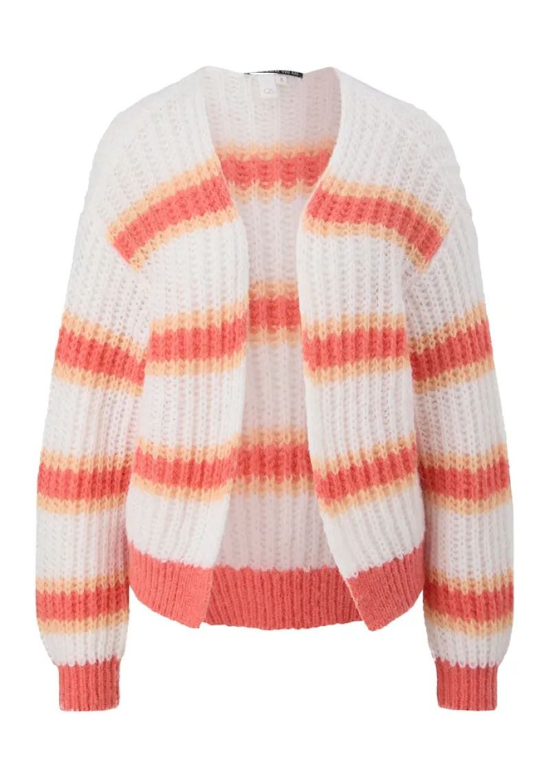 QS Pullover & Sweatshirts*Strickjacke creme