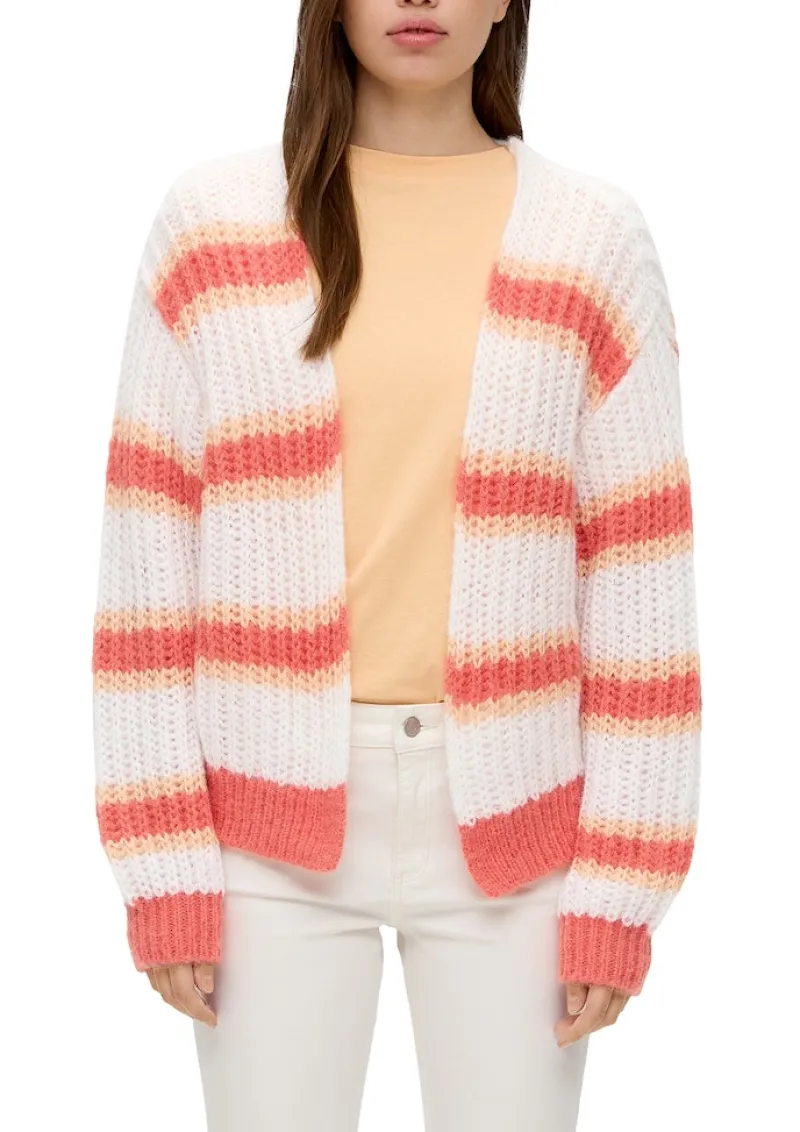 QS Pullover & Sweatshirts*Strickjacke creme