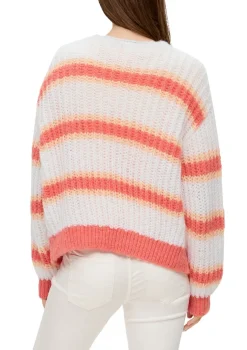 QS Pullover & Sweatshirts*Strickjacke creme