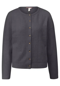 QS Pullover & Sweatshirts*Strickjacke Grau
