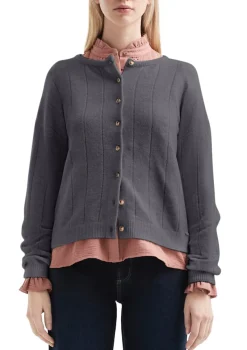 QS Pullover & Sweatshirts*Strickjacke Grau