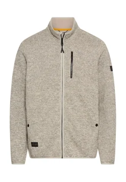 Camel Active Pullover & Sweatshirts*Strickjacke mit Stehkragen oatmeal