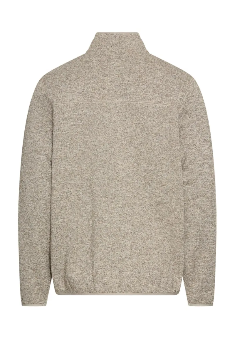 Camel Active Pullover & Sweatshirts*Strickjacke mit Stehkragen oatmeal