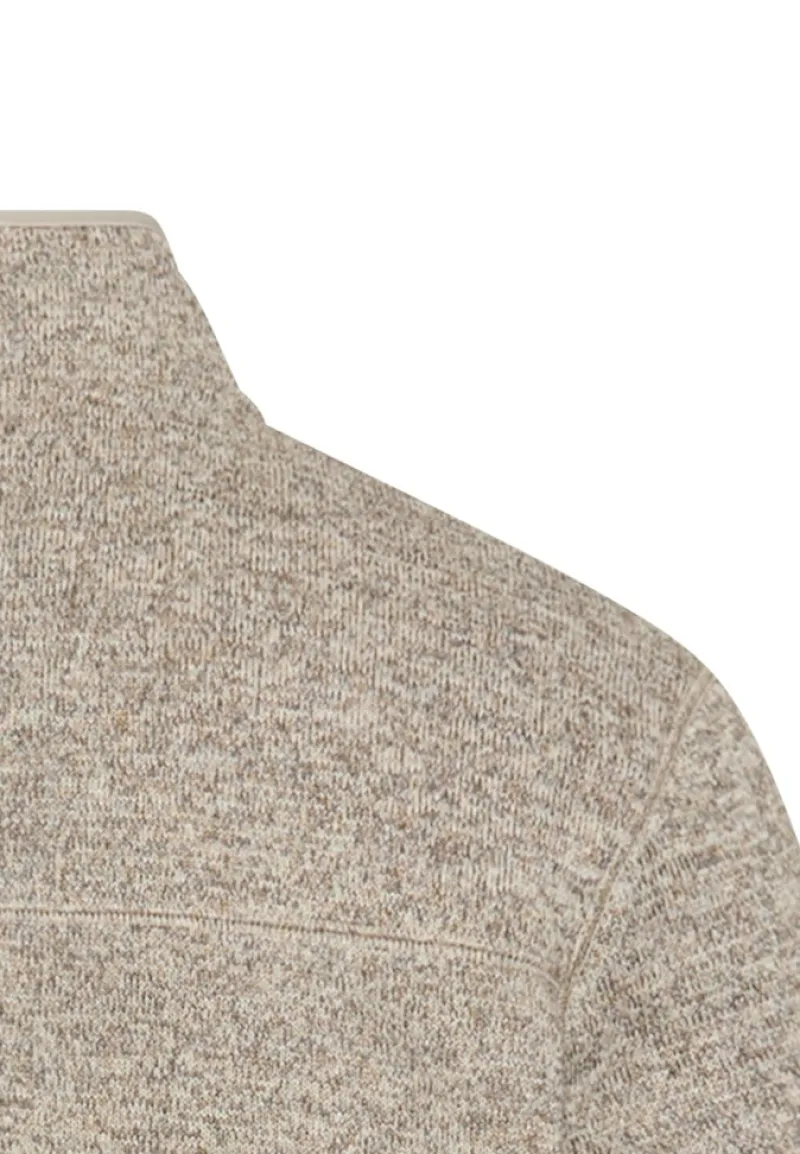 Camel Active Pullover & Sweatshirts*Strickjacke mit Stehkragen oatmeal
