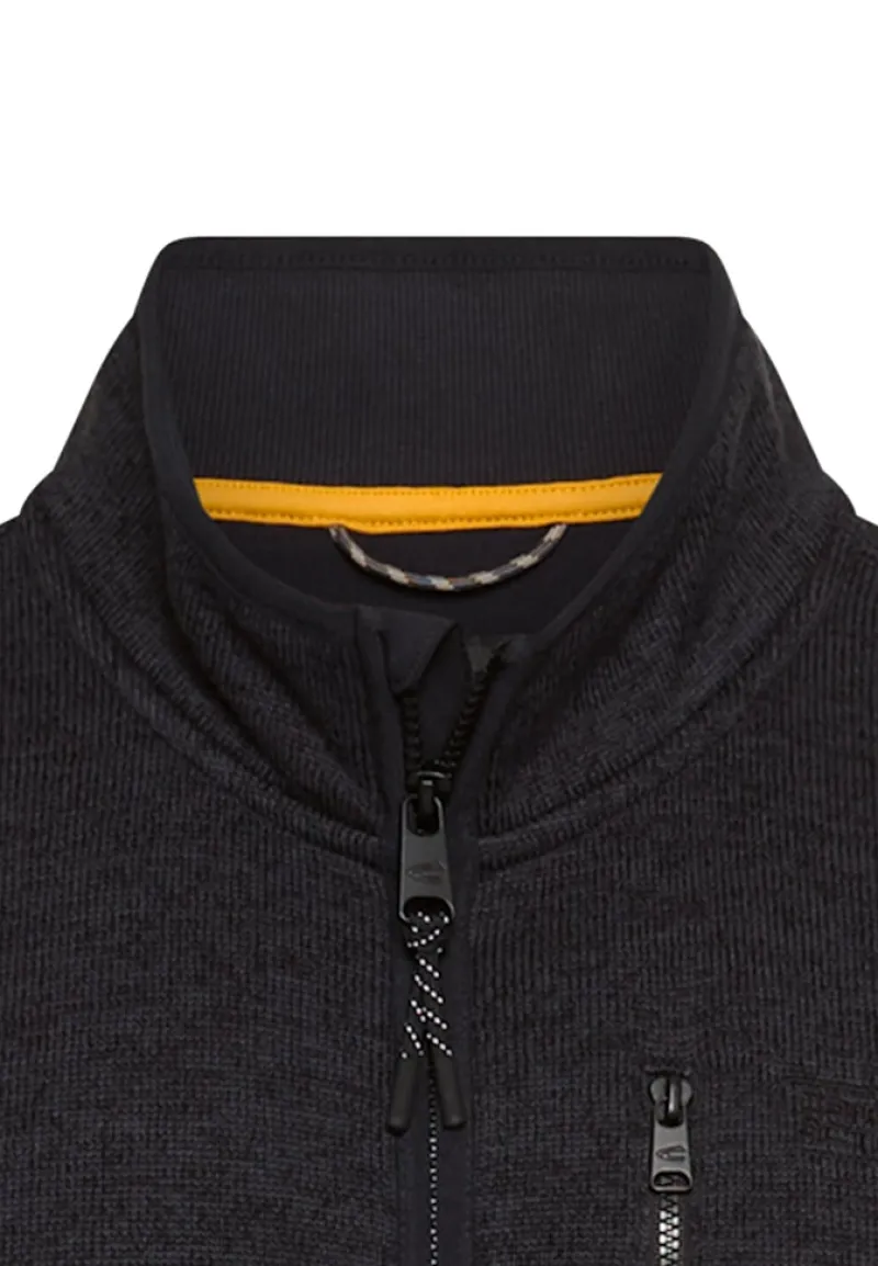 Camel Active Pullover & Sweatshirts*Strickjacke mit Stehkragen Dark Navy