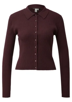 QS Pullover & Sweatshirts*Strickjacke Rot