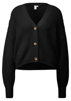 QS Pullover & Sweatshirts*Strickjacke Schwarz