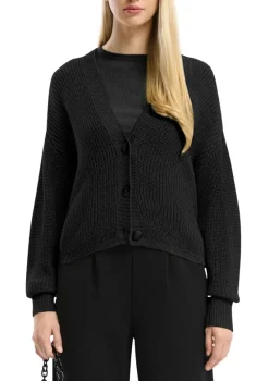 QS Pullover & Sweatshirts*Strickjacke Schwarz