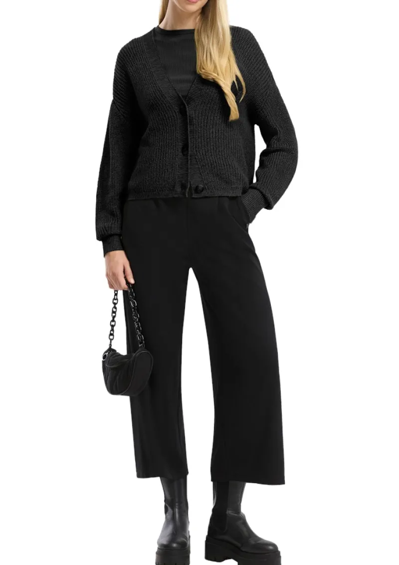 QS Pullover & Sweatshirts*Strickjacke Schwarz