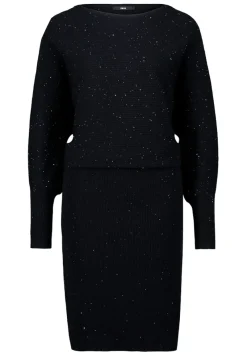 Zero Kleider*Strickkleid mit Pailletten black beauty