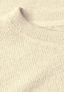 Cecil Shirts*Strick-Look Glitzer T-Shirt light beige