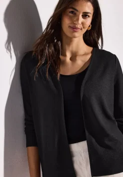 Street One Pullover & Sweatshirts*Strick-Look Jacke Black