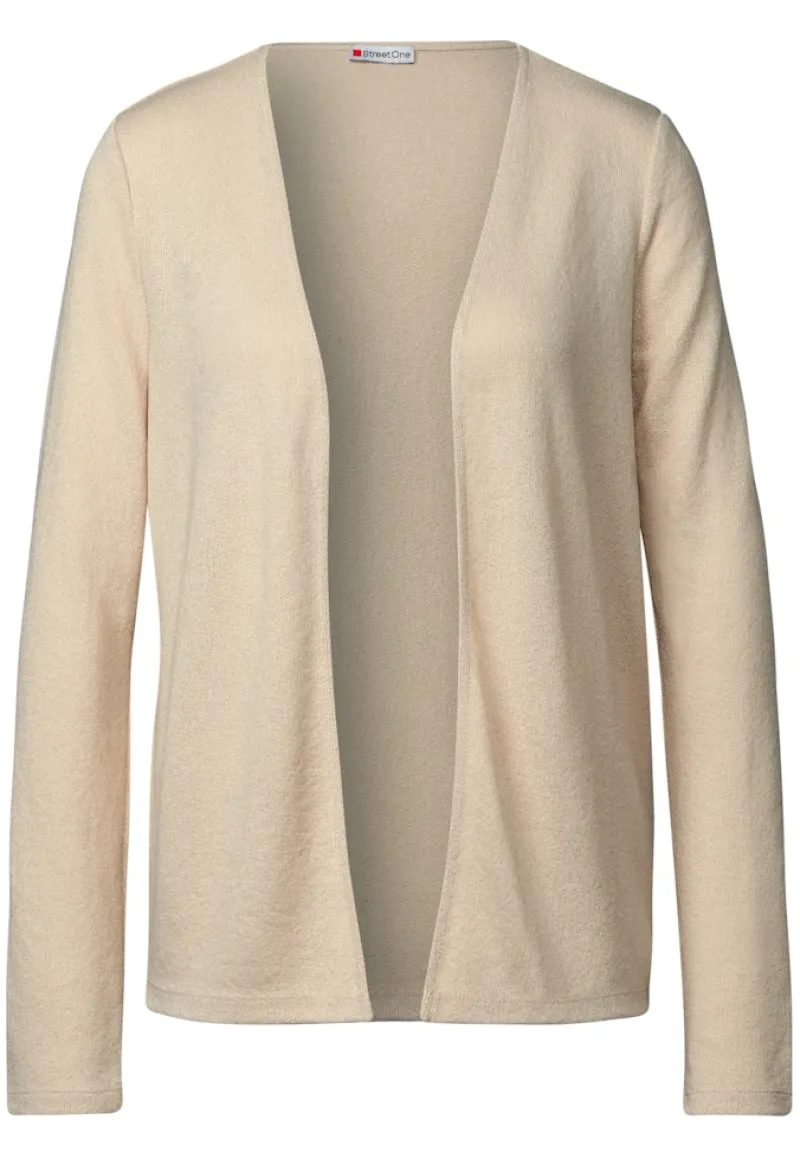 Street One Pullover & Sweatshirts*Strick-Look Jacke cotton beige