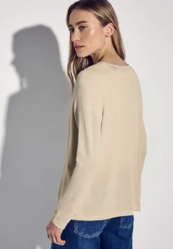 Street One Pullover & Sweatshirts*Strick-Look Jacke cotton beige