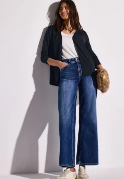 Street One Pullover & Sweatshirts*Strick-Look Jacke deep blue